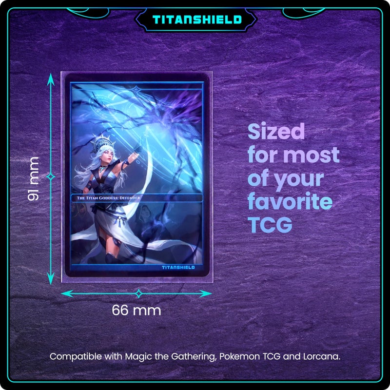 TitanShield Premium Card Sleeves | Compatible with Pokemon, One Piece, Lorcana, Flesh & Blood, & Magic The Gathering MTG | (150 Sleeves - Standard) (1, Clear, Standard | 66x91mm) - Image 3