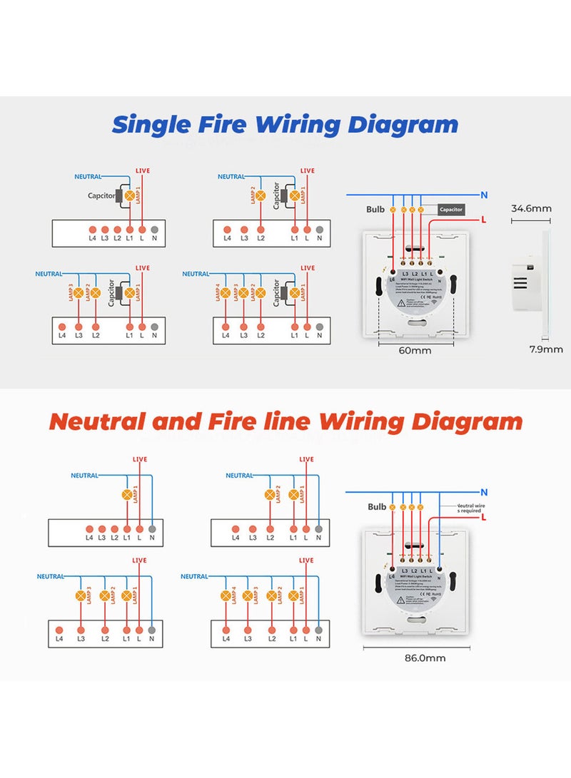 Smart home tripple switch WIFI + RF433  - Image 5