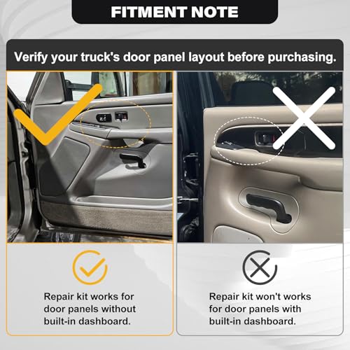 SAYNO 12472876 Front Passenger Side Door Armrest Handle Compatible with 1999-2006 Chevy Suburban Silverado Sierra Tahoe Avalanche Escalade & GMC Yukon, Front Right Side Door Arm Rest with Handle, Light Gray - Image 5