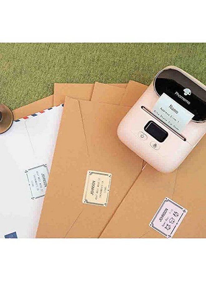 phomemo M110/M110S/M120/M200/M220 Sticker Labels 1.57X1.18(40X30Mm) Black On Pink Khaki And Blue Label For Small Business Home Office 230 Labels/Roll - Image 5