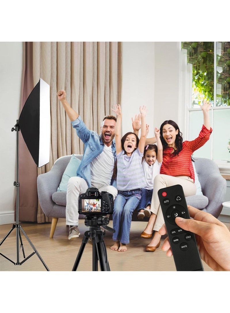 ANDOER Softbox for Photography, 3-Color Lighting with Reflector, Remote Control, and Carrying Bag - Image 4