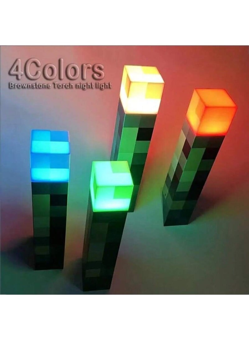 Rechargeable LED Flame Night Light – 4-Color Mood Lamp with 28cm USB Cable, Portable Decorative Wall or Table Lamp for Bedroom, Living Room, Gaming Room, Hallways & Home Ambience – Ideal Tech Gift - Image 2