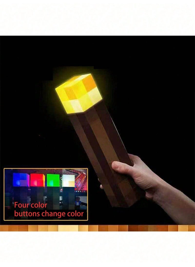 Rechargeable LED Flame Night Light – 4-Color Mood Lamp with 28cm USB Cable, Portable Decorative Wall or Table Lamp for Bedroom, Living Room, Gaming Room, Hallways & Home Ambience – Ideal Tech Gift - Image 3