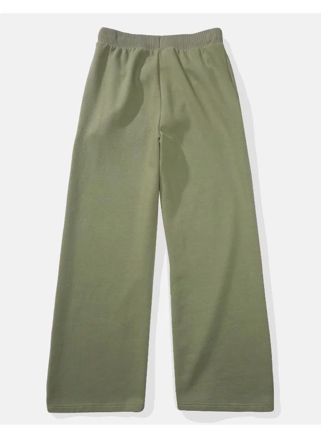 American Eagle AE Graphic Wide-Leg Fleece Sweatpant