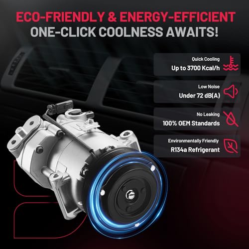 BDFHYK 158271 Air Conditioning A/C Compressor Compatible with Chevy Cruze 2012 2013 2014 2015 2016 L4 1.4L, Cruze Limited 2016 L4 1.4L - Image 4