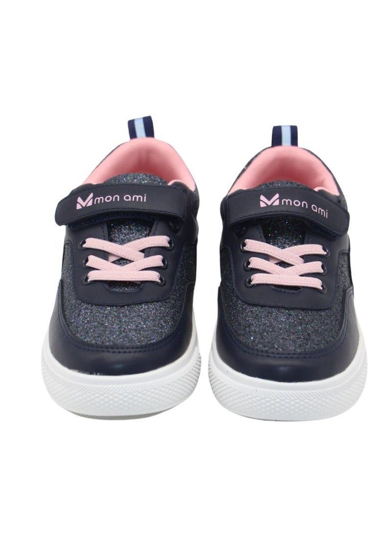 Mon Ami - Mon Ami Girls and Boys Sneakers & Hook & Loop Unisex-Child Lace Up Sneakers for kids - Image 1