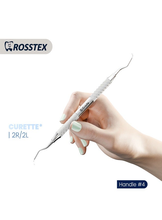 Dental Instrument Columbia Curette fig. 2r/2l with handle no. 4