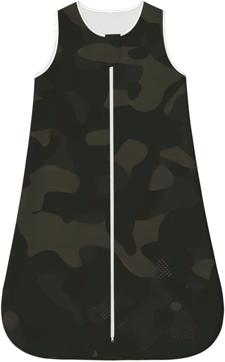 Camo Army Green Camouflage Design Pattern Baby Wearable Blanket Infant Boys Girls Sleeping Bags for Newborn Medium - Image 1