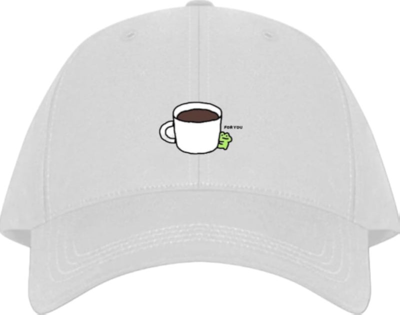 Frog Plain unisex baseball cap White 35