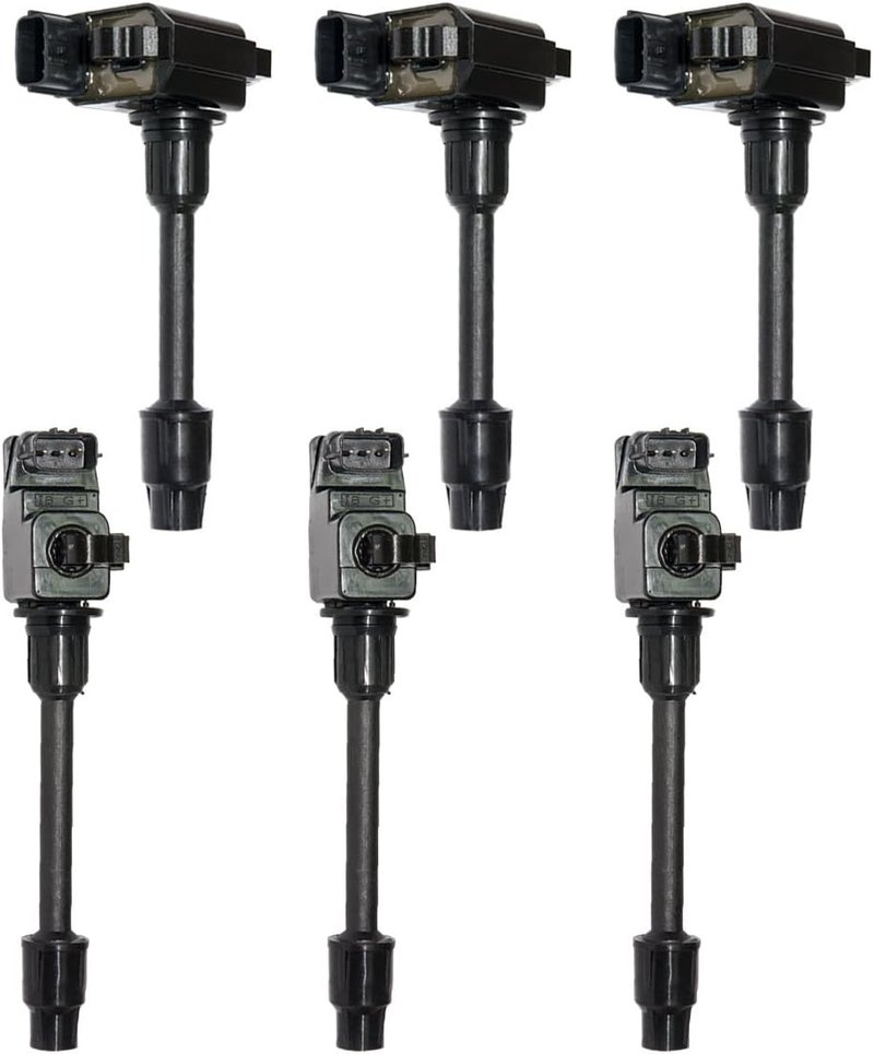 MAS Set of 6 Ignition Coils for 1995-1999 Nissan Maxima I30 - Compatible with C1001 C1002 UF138 UF263 2244831U16 - Image 1