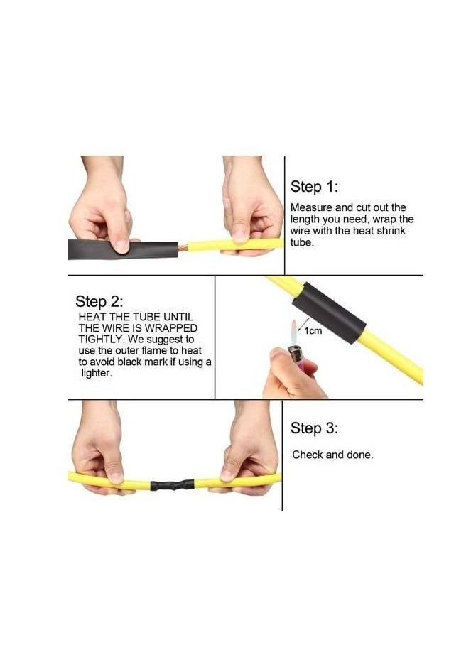 WOER - Heat Shrink Tube For Protect And Repair Cables - 6 - 10 - 12 Mm Inner Diameter -12 Pieces - Image 1