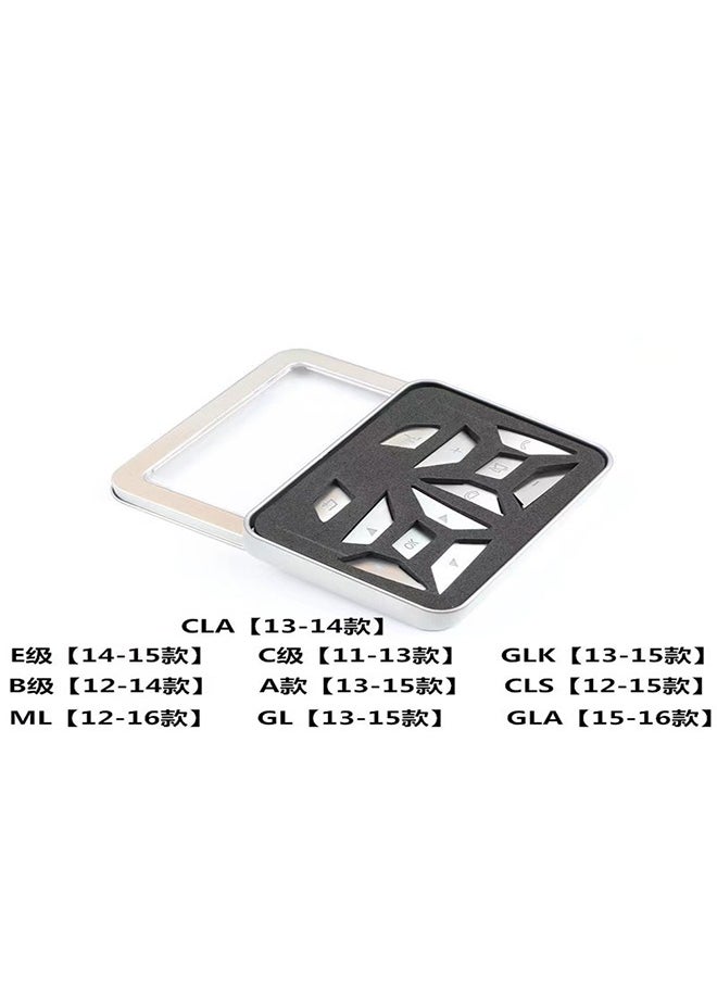 Generic - Cover Car Seat Control Buttons For Mercedes E & B & ML & CLA & C & A & Gl & GLK & CLS & GLA/ 12 Pieces - Image 1