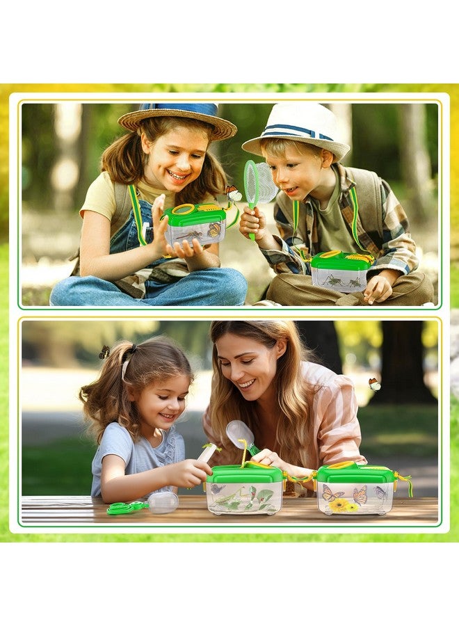 Biubee 2Sets Bug Catcher for Kids - Sturdy Kids Bug Catching Kit Gifts with Collector Butterfly Net Tweezer, Bugs Habitat Outdoor Explorer Kit for Age 3 4 5 6 7 8, 8Pcs - Image 4