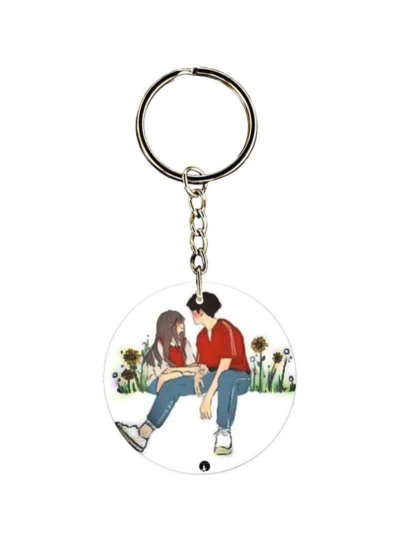 RKN Couple Printed Keychain