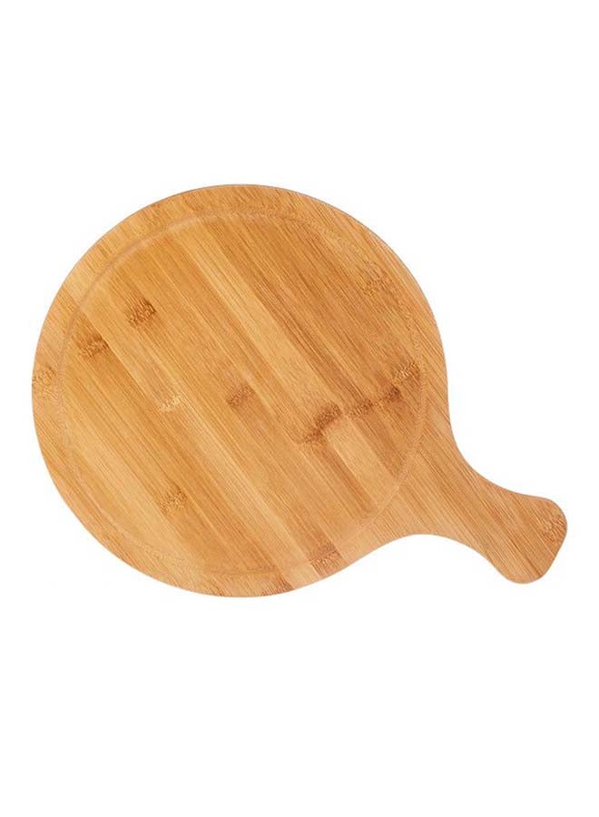 Wooden Round Pizza Plate Brown 2.5x30x41cm - Image 2