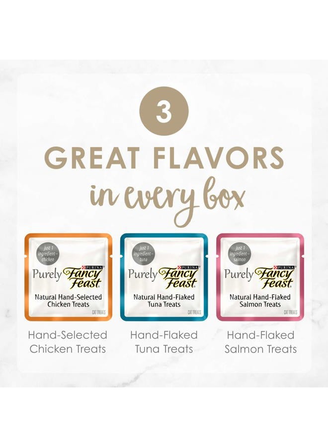 Fancy Feast Purina Fancy Feast Natural Cat Treats Variety Pack, Purely Natural - (Pack of 5) 10 ct. Pouches - Image 3