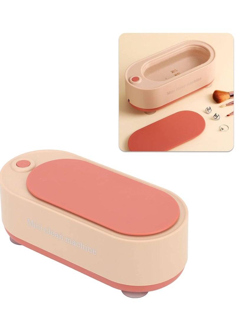Hi homey Mini Ultrasonic USB-Cleaning Machine Jewelry Cleaner Portable Professional Cleaning Machine for Eyeglasses Dentures Watches Razors Earrings Necklaces Rings Tools Small Items 300ml Capacity  - Image 1