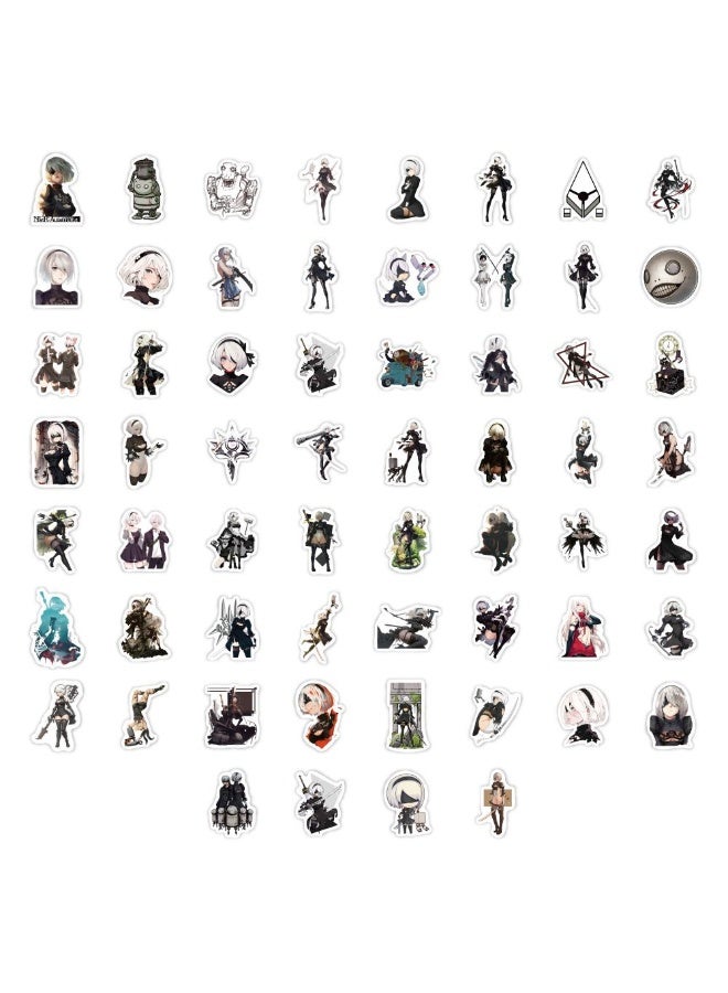 NIBEMINENT 60 Pcs Neil Mechanical Age Deco Kit Waterproof Stickers, High Definition Printing Bright Colors, Suitable for Laptop Skateboard Luggage Water Bottle Guitar DIY - Image 3