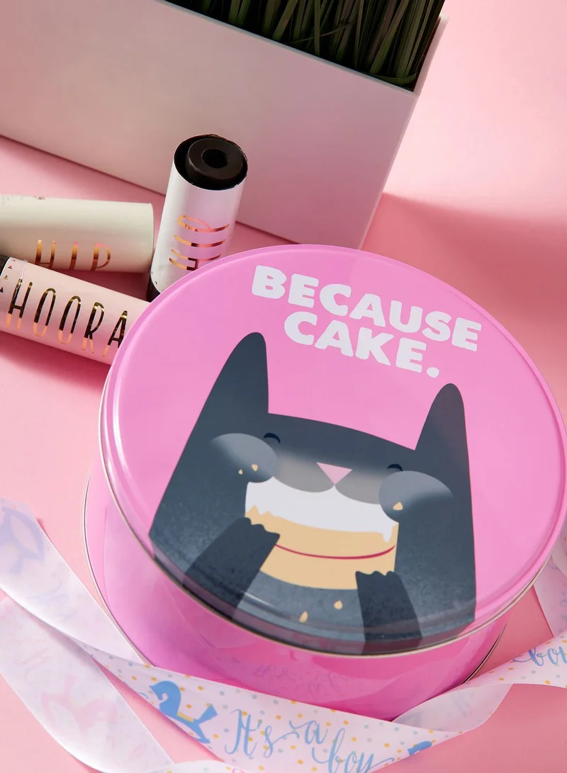 Half Moon Bay Jolly Awesome Because Cake Storage Tin