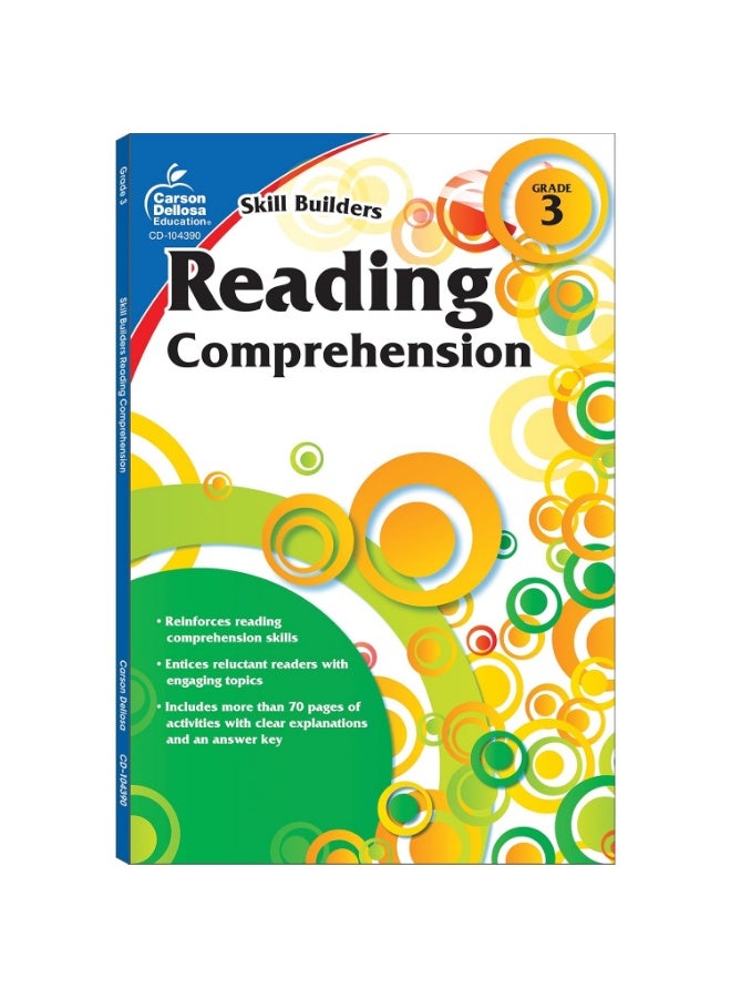 كتاب تمارين كارسون ديلوسا لبناء مهارات فهم القراءة للصف الثالث، نصوص خيالية وغير خيالية، بحث عن الكلمات والمفردات، والمزيد، منهج دراسي أو منزلي - Image 1
