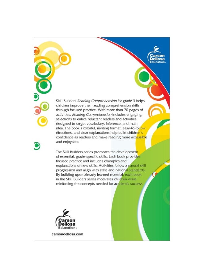 كتاب تمارين كارسون ديلوسا لبناء مهارات فهم القراءة للصف الثالث، نصوص خيالية وغير خيالية، بحث عن الكلمات والمفردات، والمزيد، منهج دراسي أو منزلي - Image 2