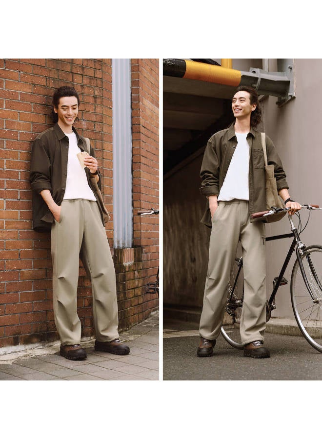 Semir Men's Winter Water-repellent Fleece-lined Straight Casual Pants Workwear 101725127127 - Image 2