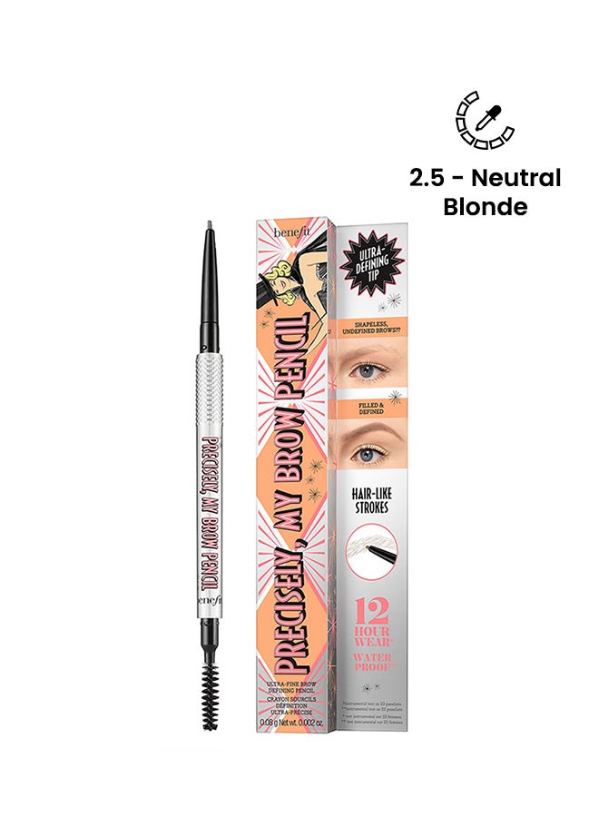 Benefit Cosmetics Precisely, My Brow Pencil 2.5 - Neutral Blonde - Image 1