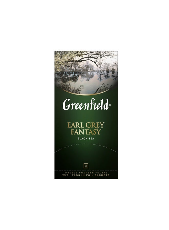 GREENFIELD BLACK TEA ROYAL EARL GREY FANTASY 50g