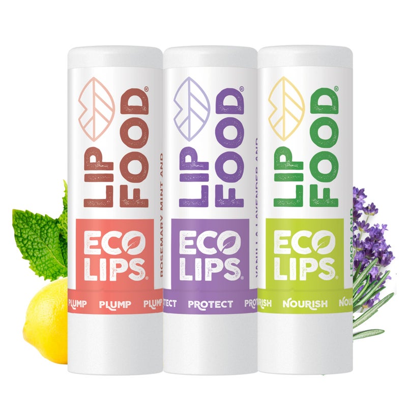 Eco Lips Lip Food - Nutrient Dense & Organic Lip Balm (Nourish, Plump and Protect) - Image 1