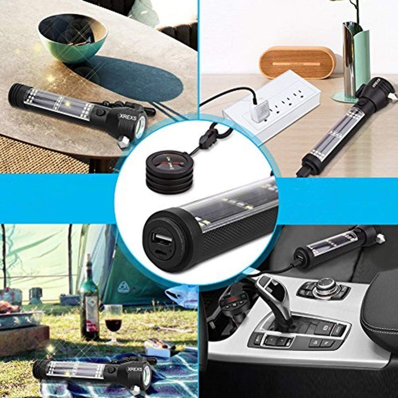 jiya Jiya Chhogli Rechargeable Torch FlashlightLong Distance Beam Range Aircraft Aluminium Body with Ultra Bright LED Light Set of 1 pcs  - Image 4