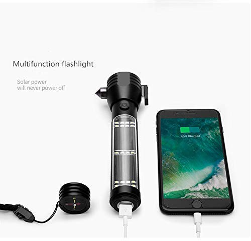 jiya Jiya Chhogli Rechargeable Torch FlashlightLong Distance Beam Range Aircraft Aluminium Body with Ultra Bright LED Light Set of 1 pcs  - Image 2