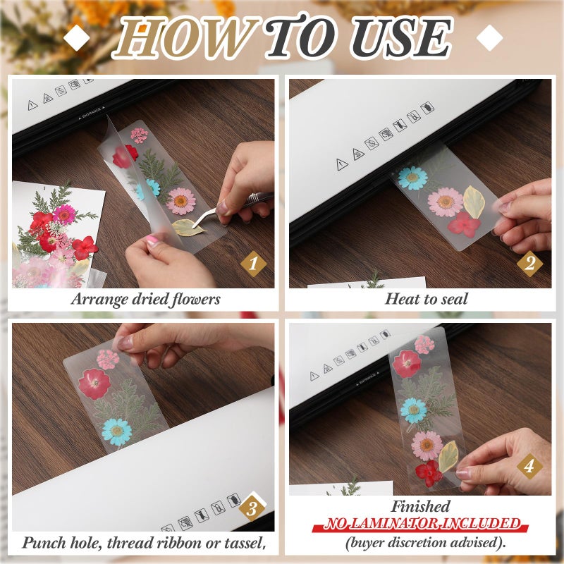 Fuyoooo 376 Pcs DIY Bookmark Making Kit, 150 Bookmark Laminating Pouches Bulk with 150 Tassels and Puncher DIY Projects Party Favor Gift for Reading Women Book Lovers(2 x 6 Inch,Rainbow Color) - Image 4