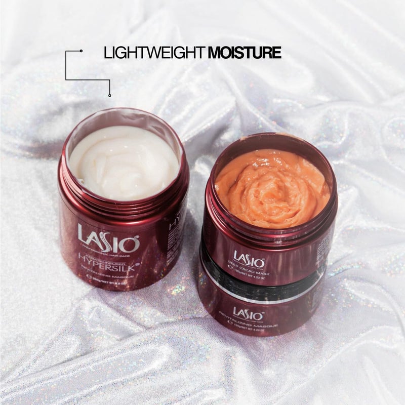 Lasio Hypersilk Revitalizing Hair Masque â€“ Deep Conditioning & Hair Repair with Cocamide Oil & Keratin â€“ Enhances Keratin Treatment Longevity â€“ For Dry, Damaged & Color-Treated Hair â€“ 4.43 oz - Image 3