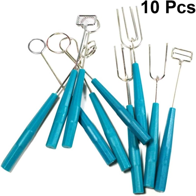 comfrt 10pcs Chocolate Dipping Fork Set Candy Melts Candy Decorating Fondue DIY Decorating Tool Set Baking Supplies - Image 2