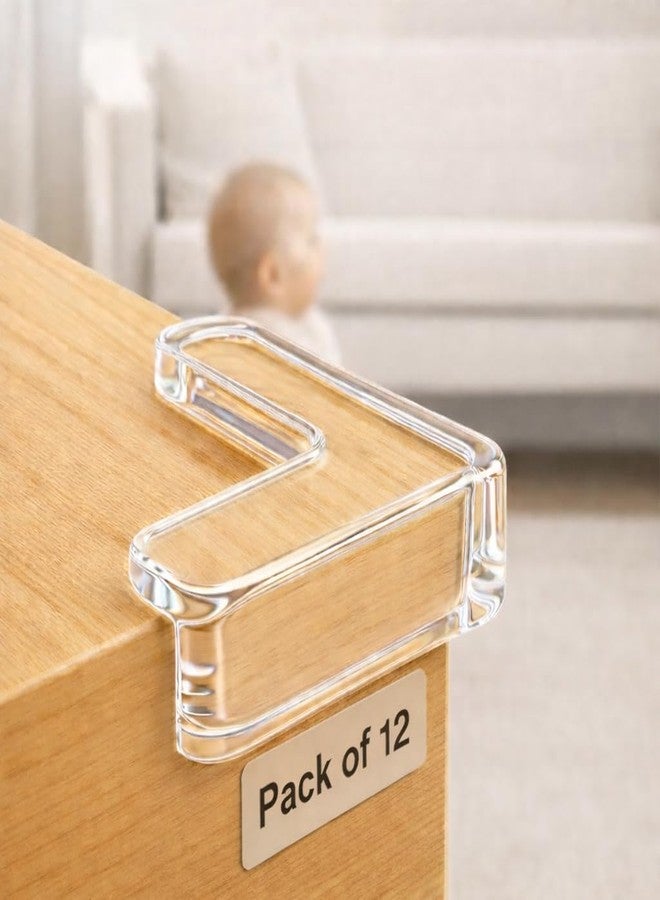 ABlue Clipper Baby Corner Protector, Corner Guard for Baby, Table Corner Protector, Silicone Corner Guards, Baby proofing Corner Guards, Furniture Corner Protector, Edge & Corner Guards, Child Safety Corner (12) - Image 1