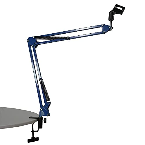 Kadence NB35BL Home Series Microphone Boom Arm Stand | Smooth Angle Adjustment | Dual-Spring Suspension with 360° Rotation | Desk Clamp Mount for Recording, Streaming & Online Classes | Blue - Image 2