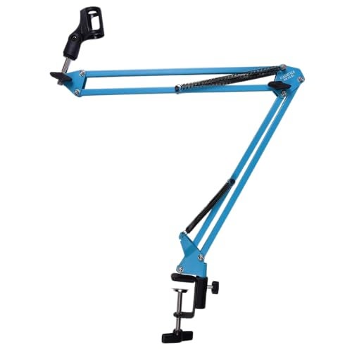 Kadence NB35BL Home Series Microphone Boom Arm Stand | Smooth Angle Adjustment | Dual-Spring Suspension with 360° Rotation | Desk Clamp Mount for Recording, Streaming & Online Classes | Blue - Image 1