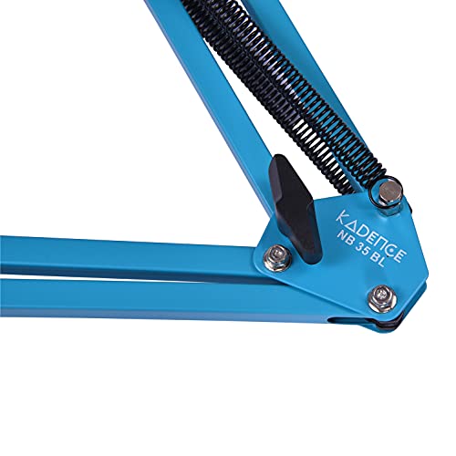 Kadence NB35BL Home Series Microphone Boom Arm Stand | Smooth Angle Adjustment | Dual-Spring Suspension with 360° Rotation | Desk Clamp Mount for Recording, Streaming & Online Classes | Blue - Image 5