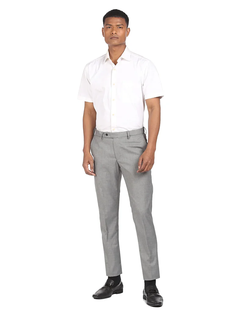 Arrow Grey ARADTR2060 ME. GREY Mens Trousers for Men | Best Price UAE