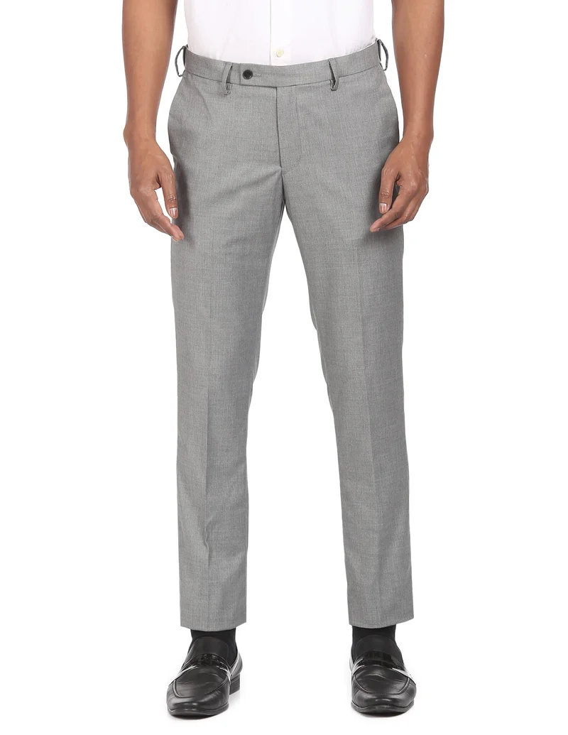 Arrow Grey ARADTR2060 ME. GREY Mens Trousers for Men | Best Price UAE