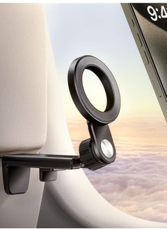 For Magsafe Airplane Phone Holder Travel Essentials, Travel Essentials Phone Mount with Multi-Angle Rotation, Travel Must Haves for Flying Fit for iPhone 12 13 14 15 Series & Popsocket