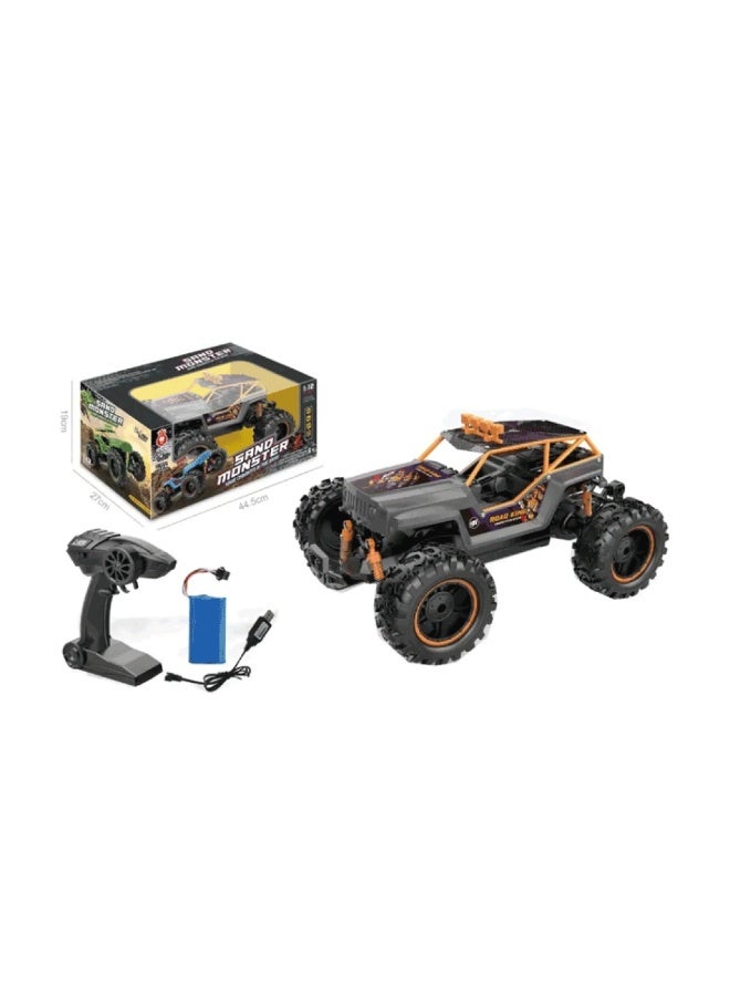 Sand Monster 1:12 Make Caritos in The Sand with Remote Control - Black - 699-225  - Image 1