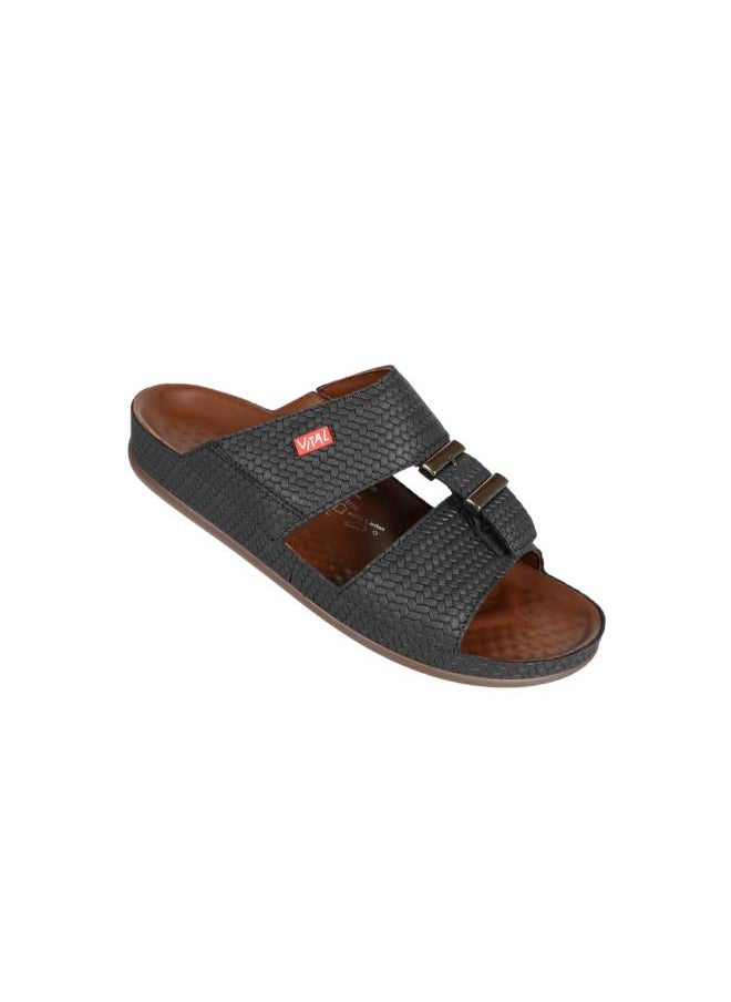 VITAL 148-1102 Vital Mens Vital - Country Sandals 09131B Black  - Image 2
