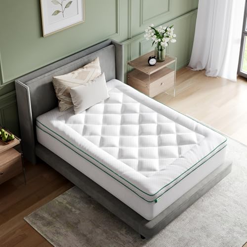 Novilla Twin XL Mattress Topper Soft Pillow Top for Dorm Bed Breathable Quilted Mattress Pad Cover with Deep Pocket Down Alternative Fill Machine Washable Back to School Essentials - Image 1