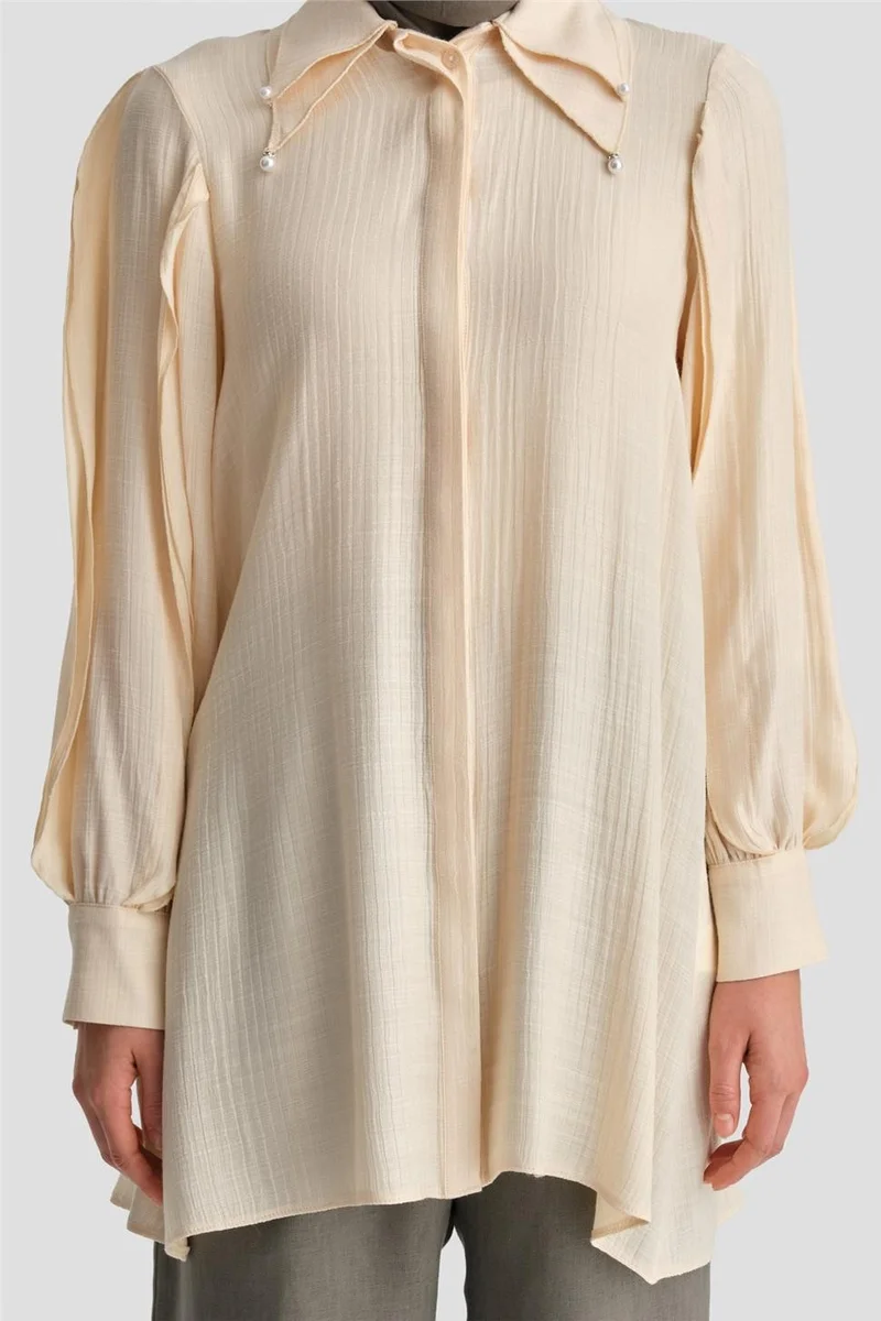 ARMINE Ruffle Tunic 24Y4032 Moonstone