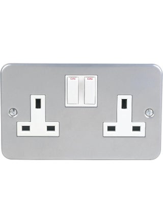 Metal Clade Electrical Wall Switch: Epoxy Gray Powder Coated For Enhanced Durability (Metal Clade Switch Socket 13A Double) - pzsku/Z4AEC4A4A520AEAD795FDZ/45/1746229831/a2341e1b-4da1-4059-b149-e1a1e46cb502