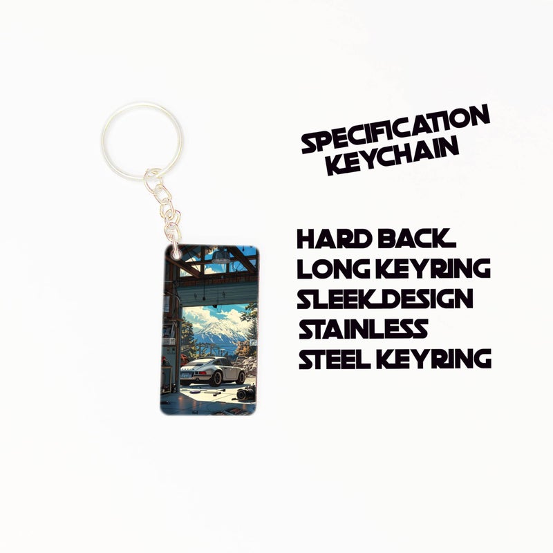 OUTFITQUE OUTFITQUE Premium (Pack of 2) Anime- 435 Printed Long Keychain For Bike, Scooty, Car, MDF Keyholder - Image 2