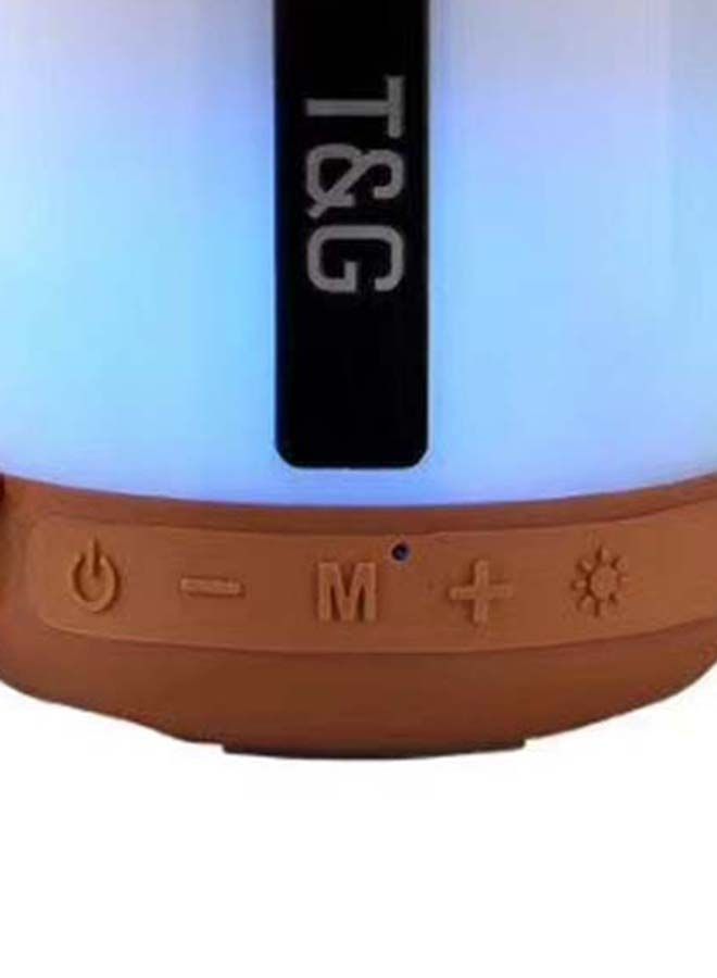 NIBEMINENT Mini Portable Subwoofer Bluetooth Speaker Brown  - Image 2