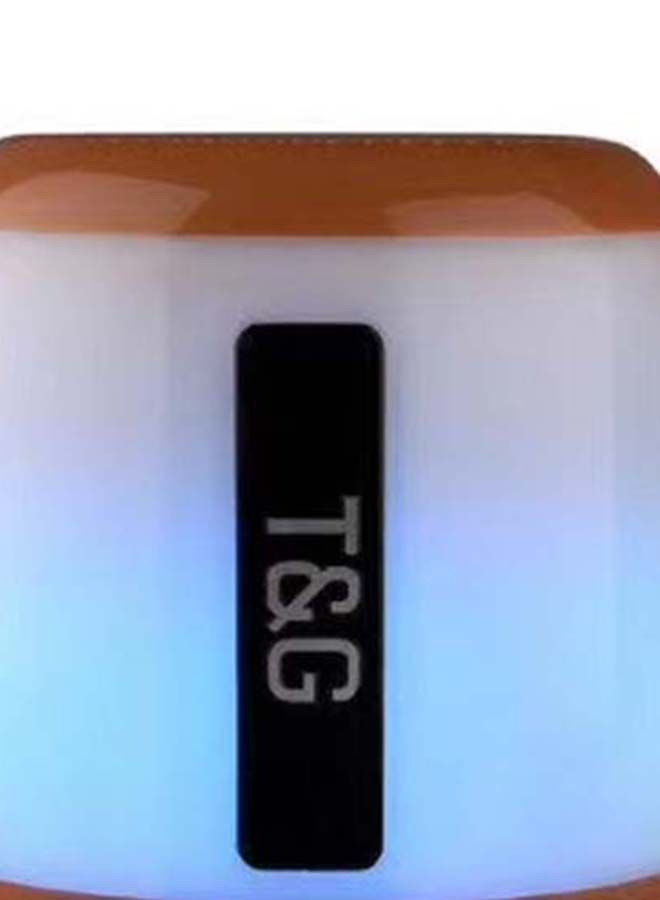NIBEMINENT Mini Portable Subwoofer Bluetooth Speaker Brown  - Image 3