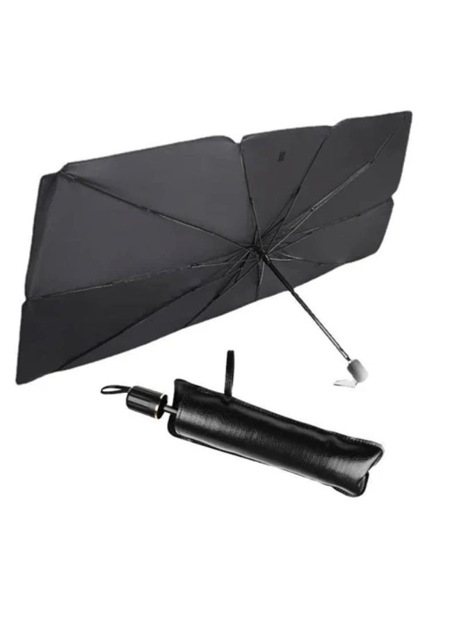 مظلة سيارة أوتوماتيكية بتصميم مقاوم للأشعة فوق البنفسجية والرياح - مظلة سيارة صغيرة الحجم وخفيفة الوزن وسريعة الفتح للحماية من المطر والشمس - ملحق سيارة متين وقابل للحمل - Image 2